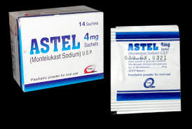 Montelukastum. Sodium 1-(({(R)-m-[(E)-2-(7-chloro-2- quinolyl)-vinyl]-a-[o-(1-hydroxy-1-methylethyl)phenethyl]-be nzyl)thio)methyl) cyclopropaneacetate.